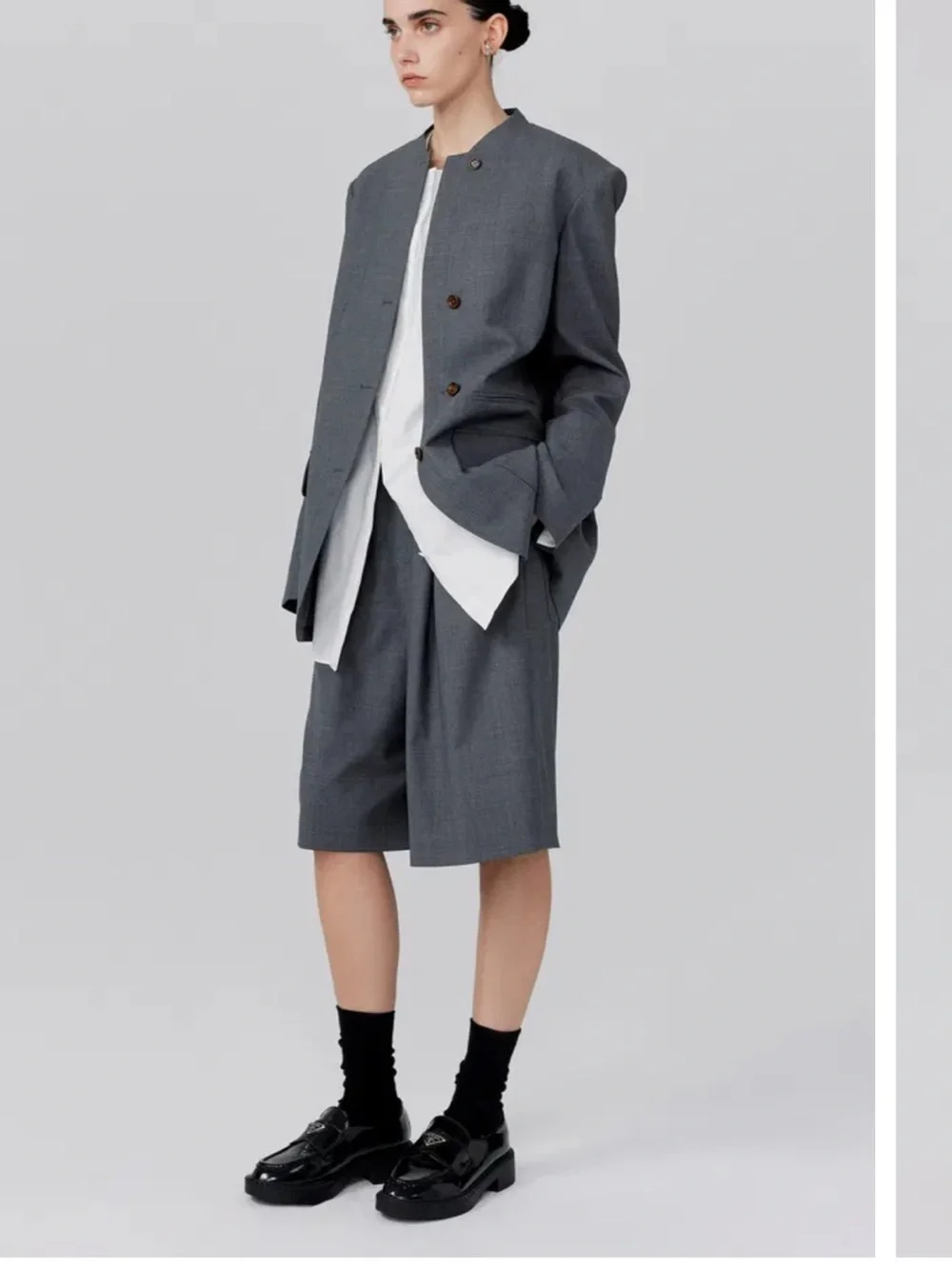 New Fabrique Hera Blazer in Worsted Wool Blend